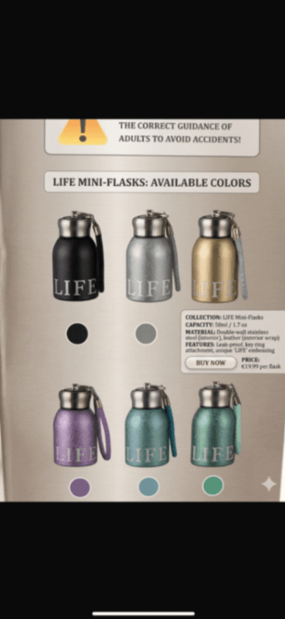 Thérmos de poche en acier inoxydable de 300ML